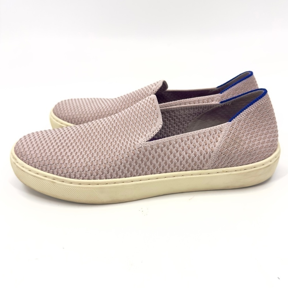 Rothys Womens Honeycomb Slip On Sneakers Size 7 Lavender Gray Shoes